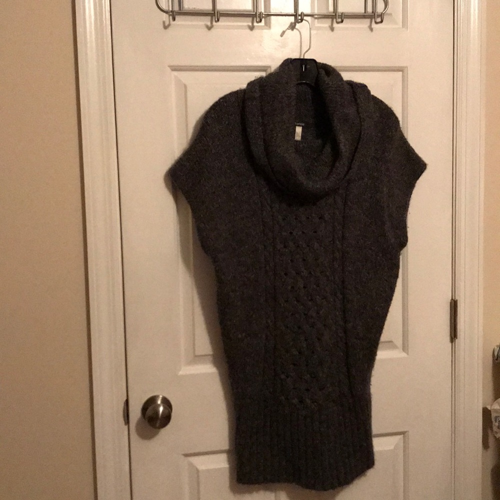 Thick sweater dress-dark grey